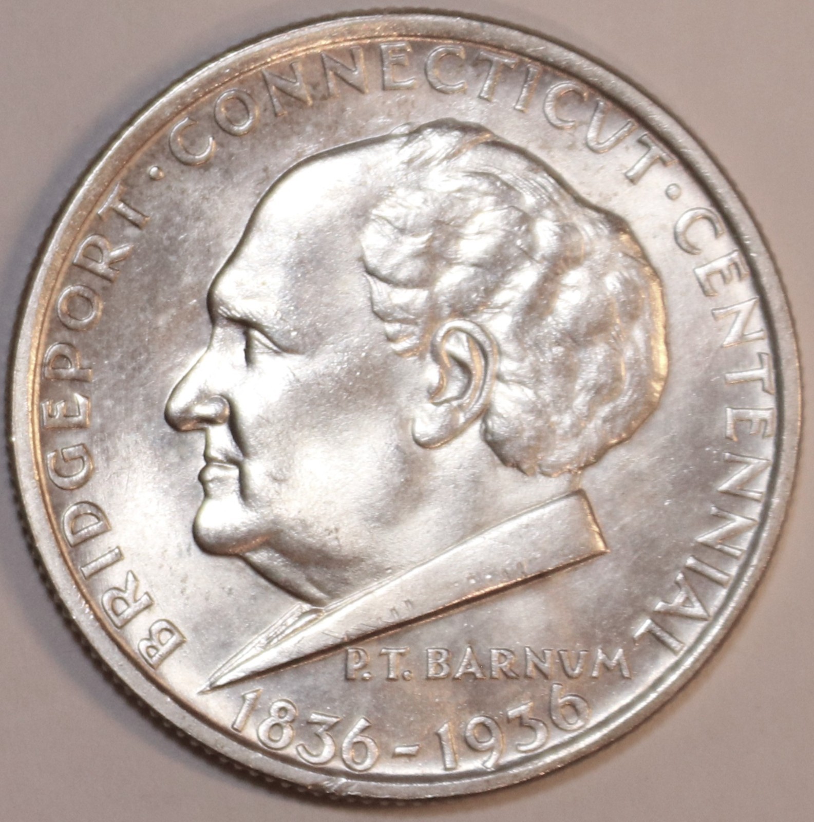 1936 Bridgeport Commemorative Half Dollar - Gem BU - Details - #2400D