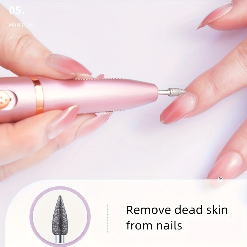 Electric Nail Drill Kit - Multi-Function Manicure Tool for Polishing & Shaping