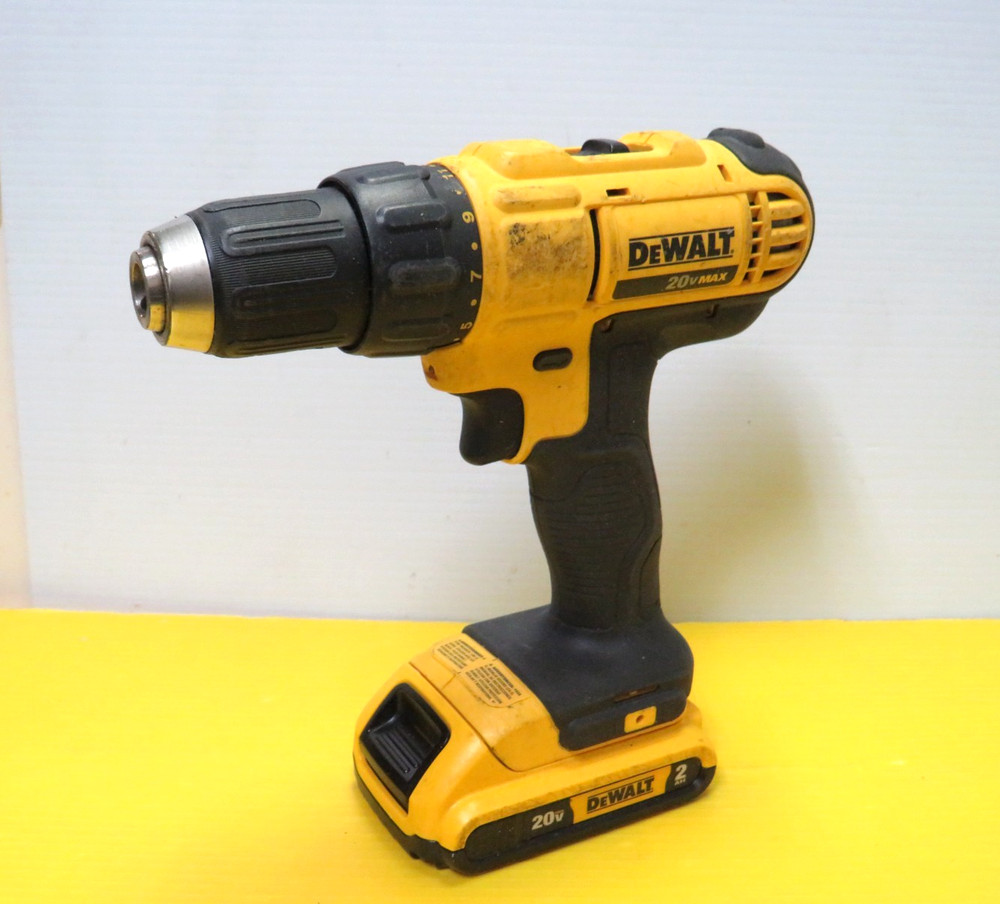 DeWALT DCD771 20V Cordless Compact Drill with 2 Batteries
