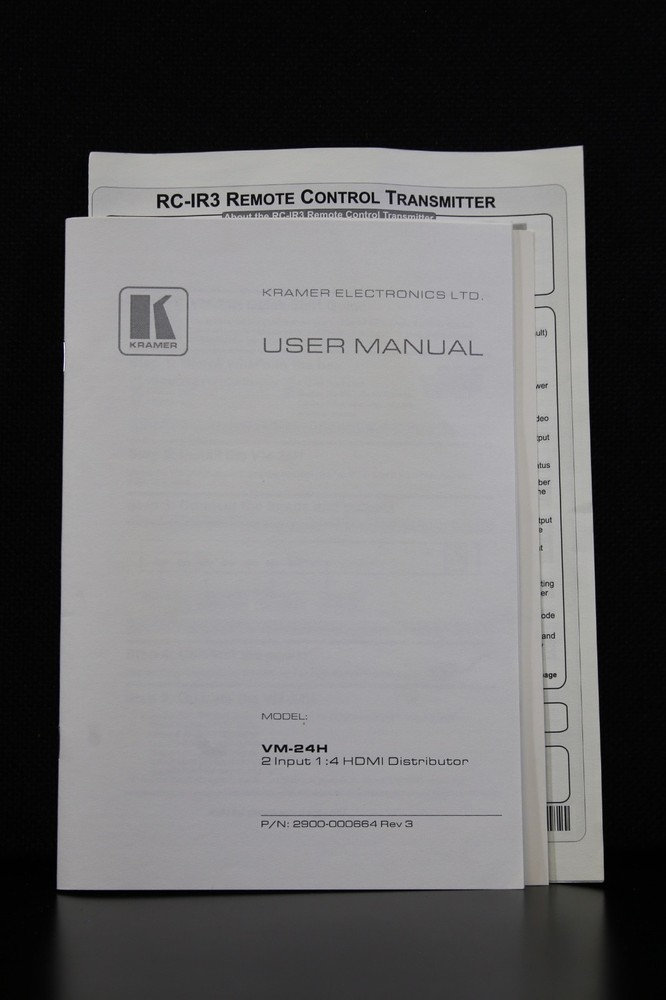 Kramer VM-24H HDMI Distribution Amplifier Switcher