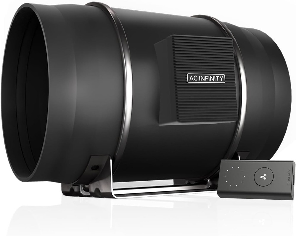 CLOUDLINE PRO S6 Quiet 6” Inline Duct Fan W/ Speed Controller EC Motor