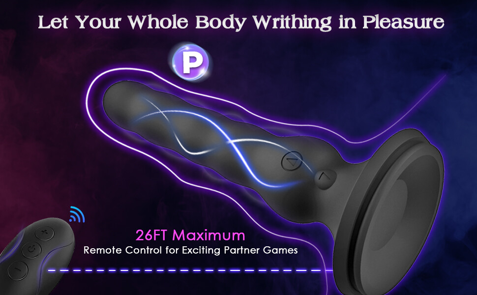 Vibrating Wave Anal Dildo Male Prostate Massager Vibrator Sex Toys for Men Women