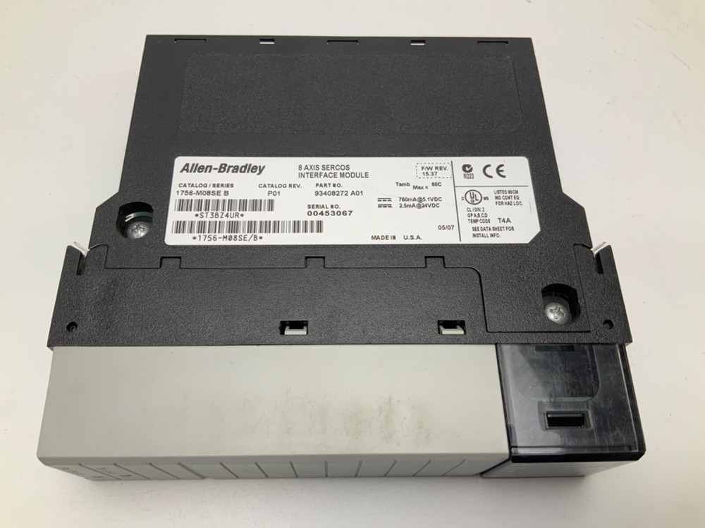 ALLEN BRADLEY 1756-M08SE SER B 8 AXIS SERCOS INTERFACE MODULE