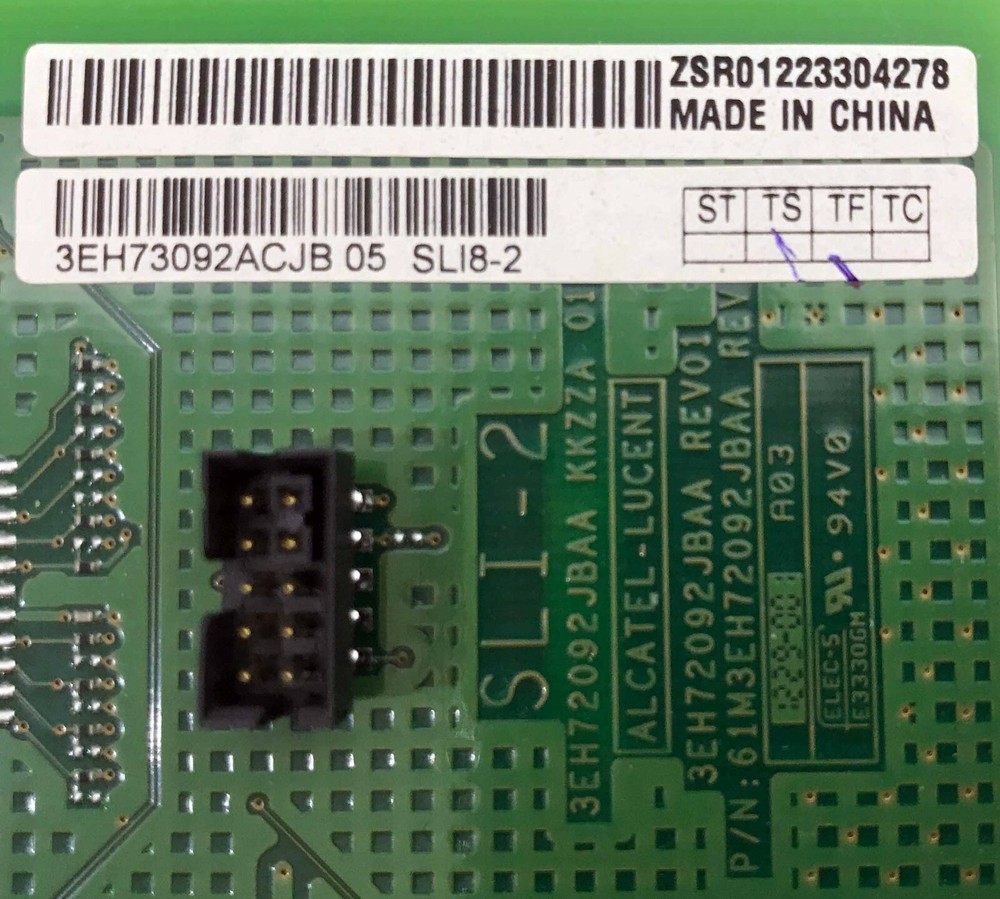 Alcatel - Analog Interfaces Board SLI8-2 - 8 Analog Interfaces - 3EH73092AC