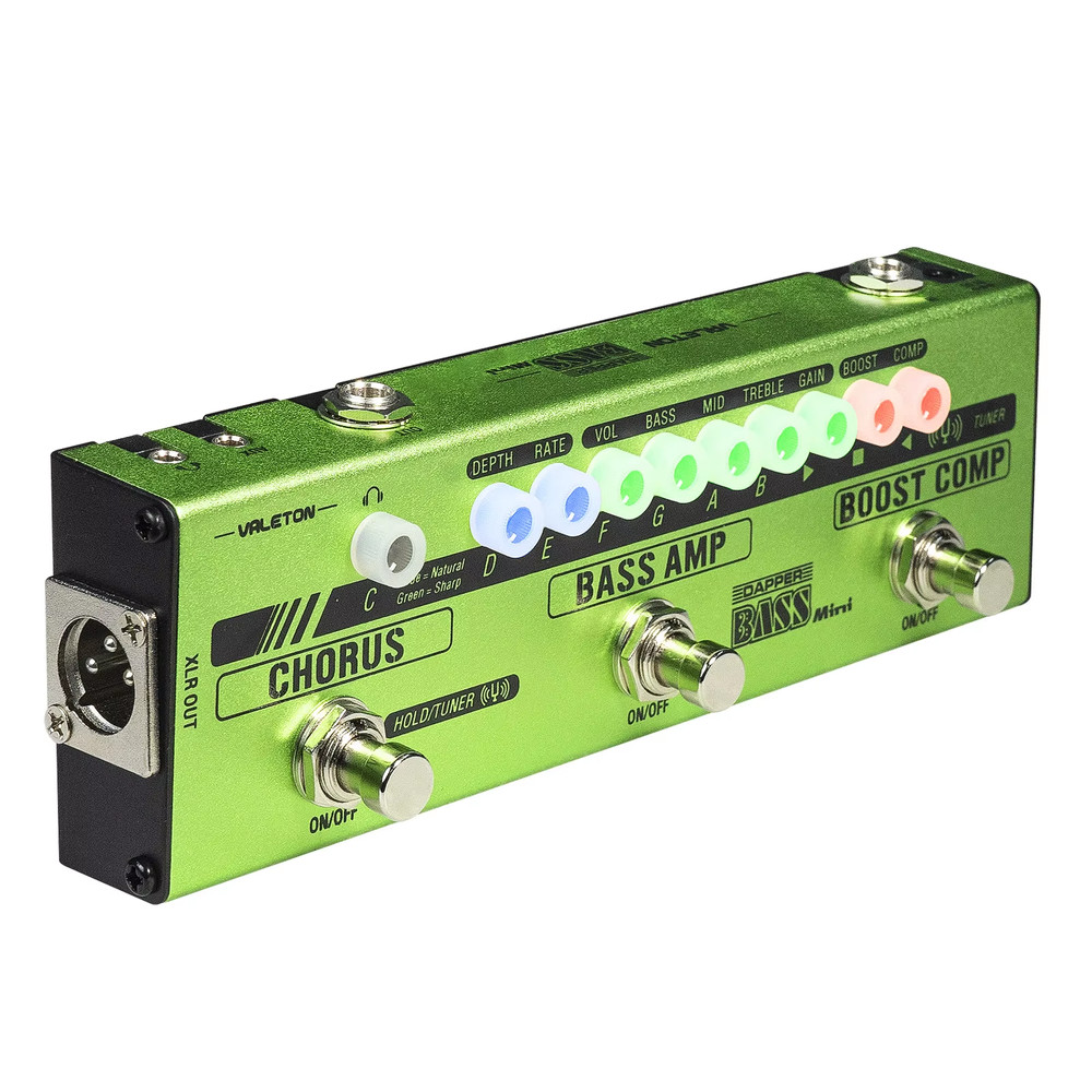 Dapper Bass Mini Stage Session Gigging practice Analog Amp Boost Comp Chorus  Ba