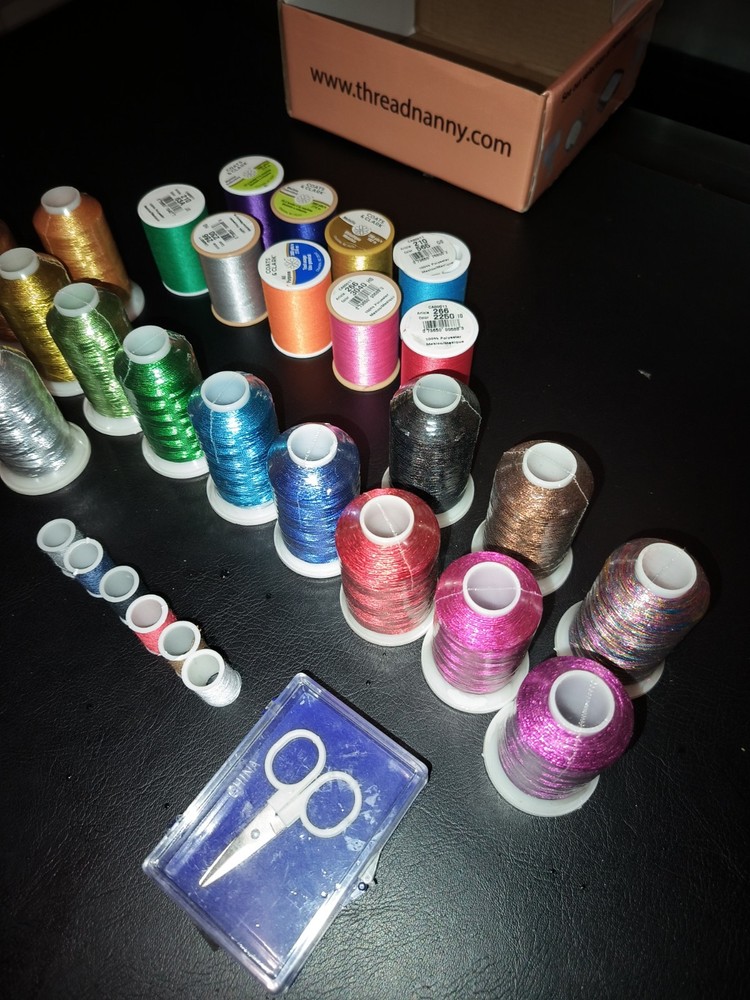 Machine Embroidery Thread Lot Kit Multicolor- Coats & Clark- Special Threads