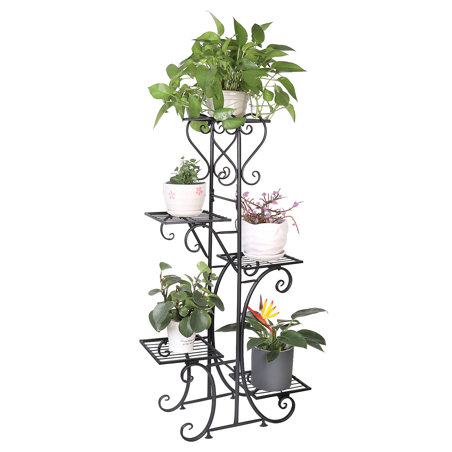 Extra Large Indoor Metal Plant Stand Shelf Anti Rust Iron Garden Flower Rack USA