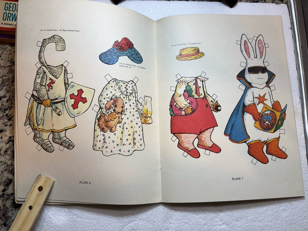 1982 Peter Rabbit Paper Dolls Book