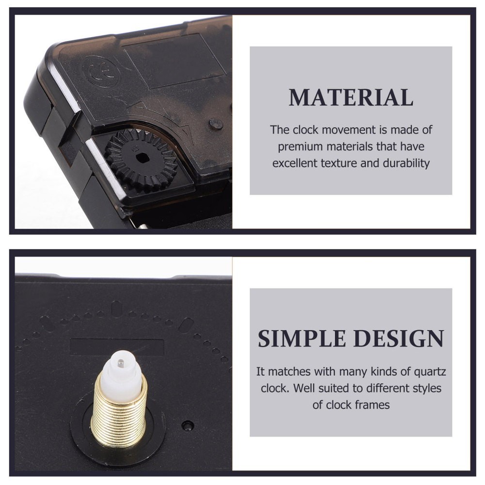 Silent Quartz Clock Movement Replacement for Wall Clock Mechanism Shaft