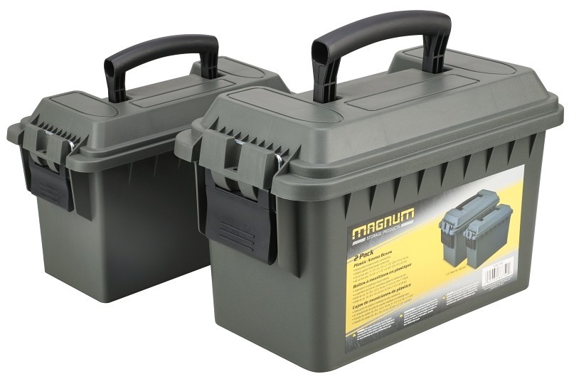 Magnum Plastic Ammo Boxes 2PC