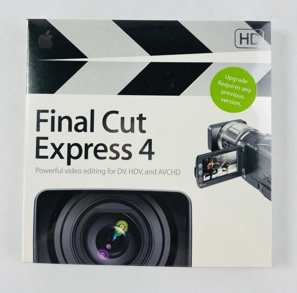 NEW SEALED Apple Final Cut Express 4 Upgrade - Video Editing Software Mac