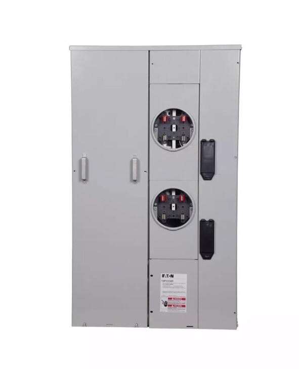 400 AMP Duplex Two Meter Socket Main Electrical Service Panel Pack Ring Type