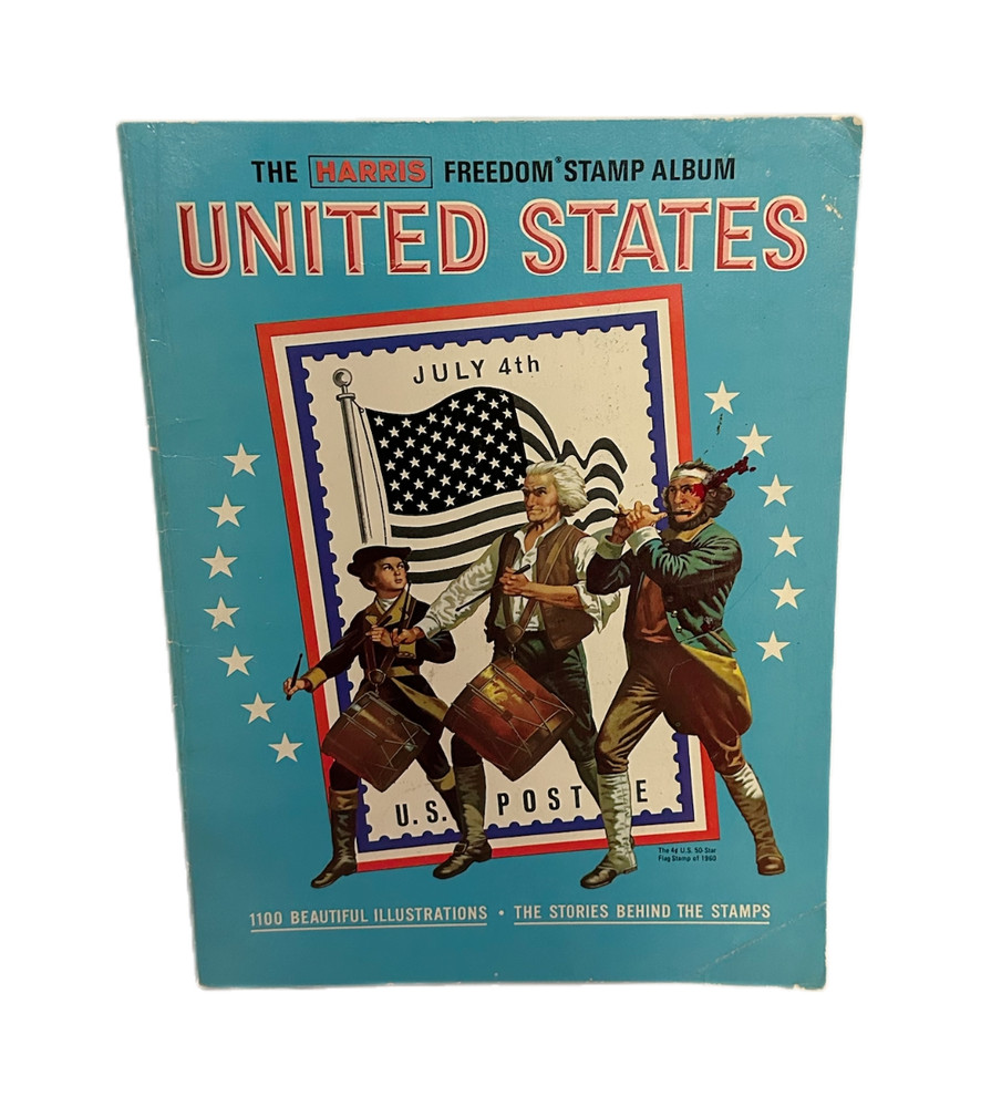 🇺🇸 The Harris Freedom Stamp Album 📬 1979 H.E. Harris USA Vintage Book