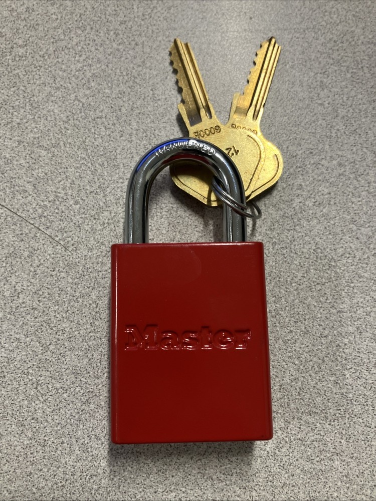 Master Lock Safety Lockout Padlock Red