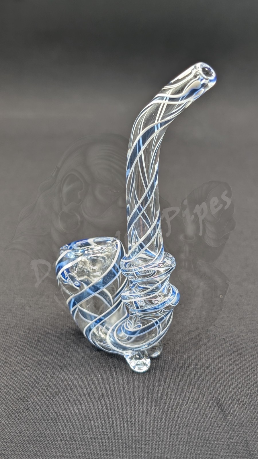 4" Inch Tobacco Sherlock Glass Bowl Pipe BL10