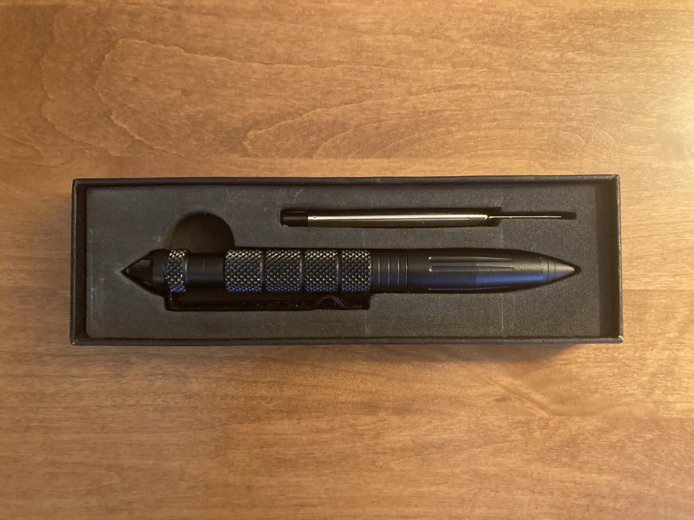 TakeFlight Tactical Pen Black with Extra Refill