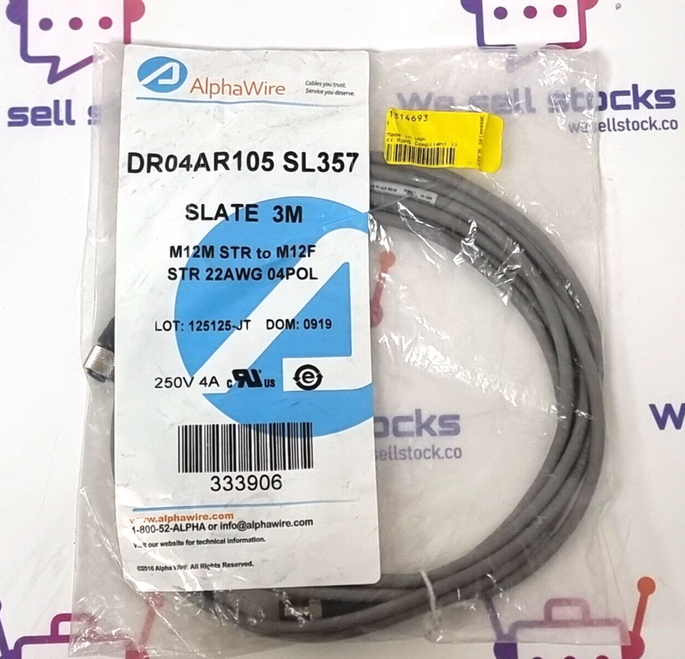ALPHA WIRE DR04AR105SL357 Cable Assembly