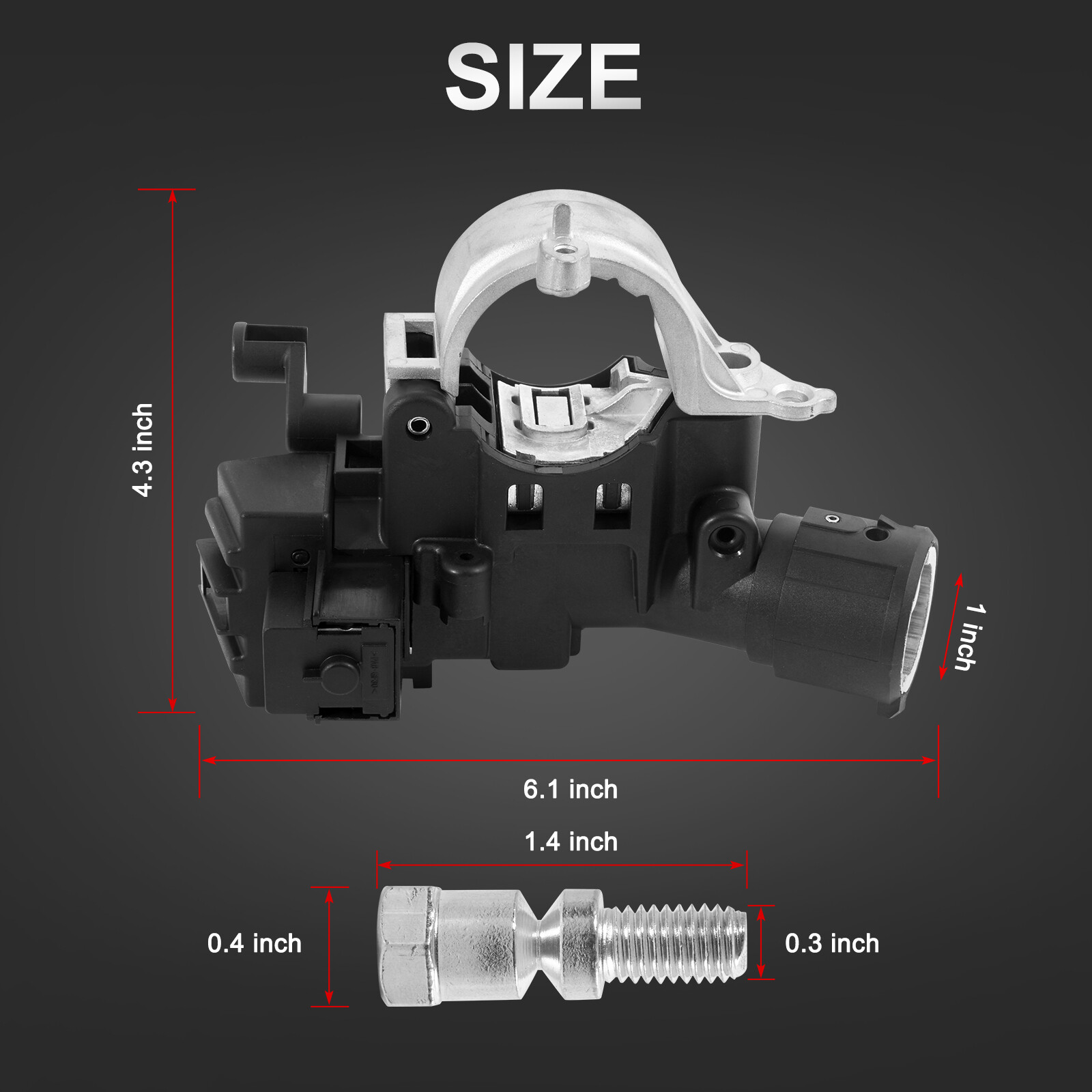 Ignition Switch Column Lock Housing For 08-12 Ford Escape 9L8Z-3511-A 989-019