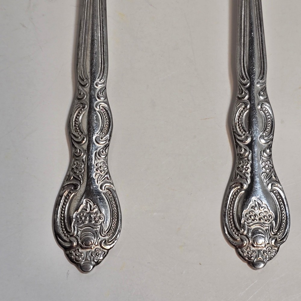 Wm. Rogers & Son Stainless Silverware Glacon Pattern "INS595" Iced Teaspoon