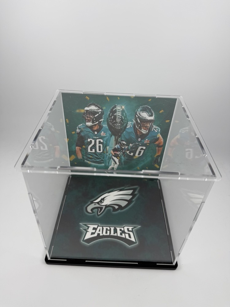 Saquon Barkley Custom Mini Helmet Display or Card Display - Eagles