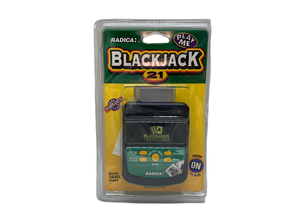 Radica Blackjack 21 Handheld Electronic Game Model #2850CS6BA