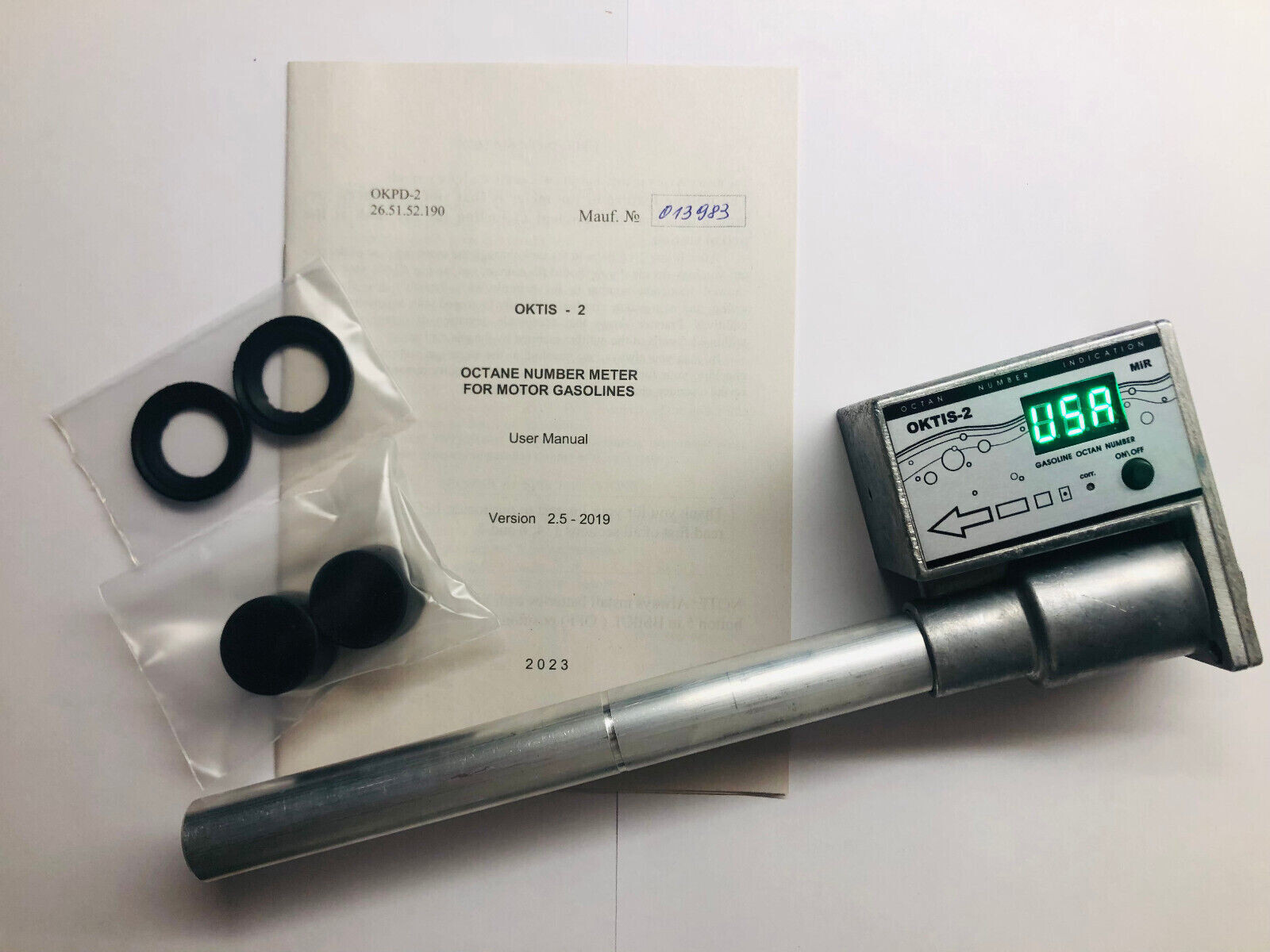 OKTIS-2 MIR, FUEL QUALITY ANALYZER, GASOLINE FUEL TESTER, OCTANE NUMBER METER