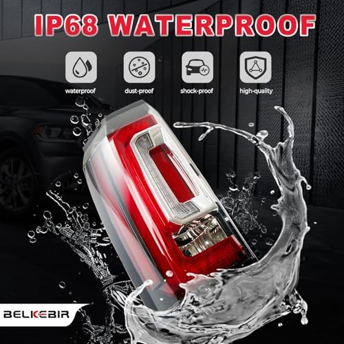 LED Tail Lights Assembly Compatible With 2015 2016 2017 2018 Left Driver Side