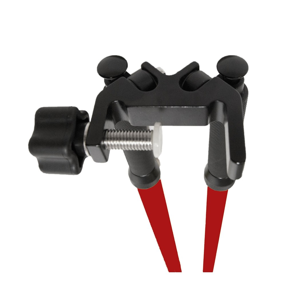 AdirPro Barcode Rod Bipod-Leveling Bipod with Thumb Release Locking System