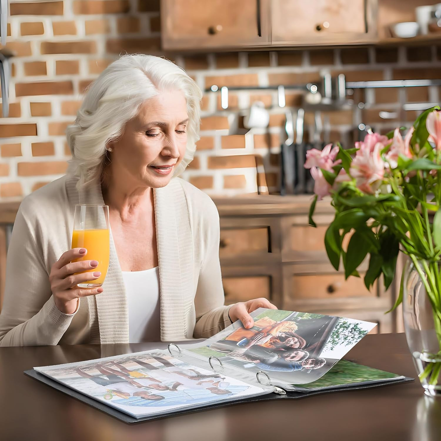 30 Pack 8x10 Photo Sleeves for 3 Ring Binder (60 Pictures), Heavy-Duty Archival