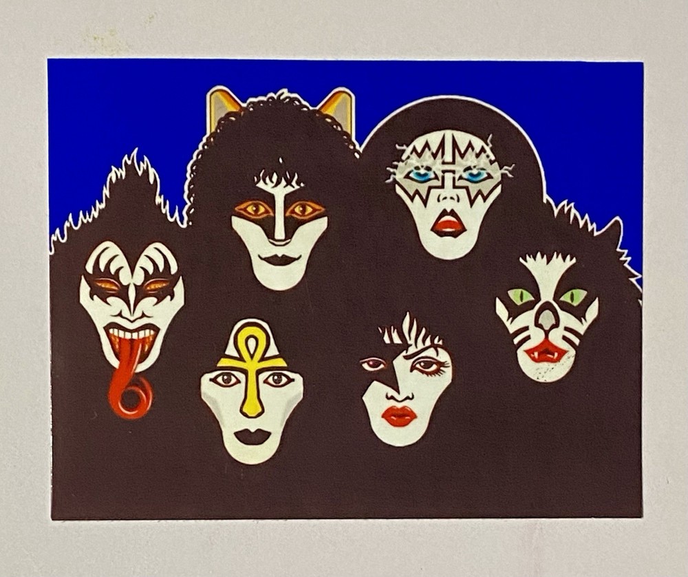 KISS STICKER 4” x 3”