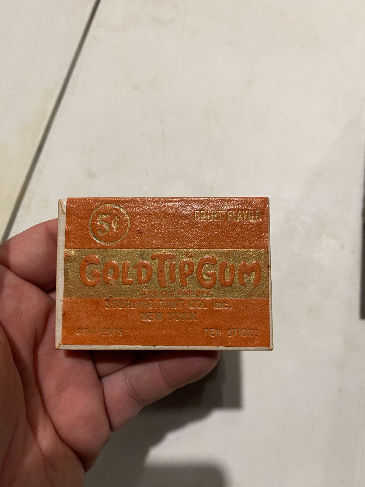 Vintage Gold Tip Gum Folding Store Display and 4 Boxes