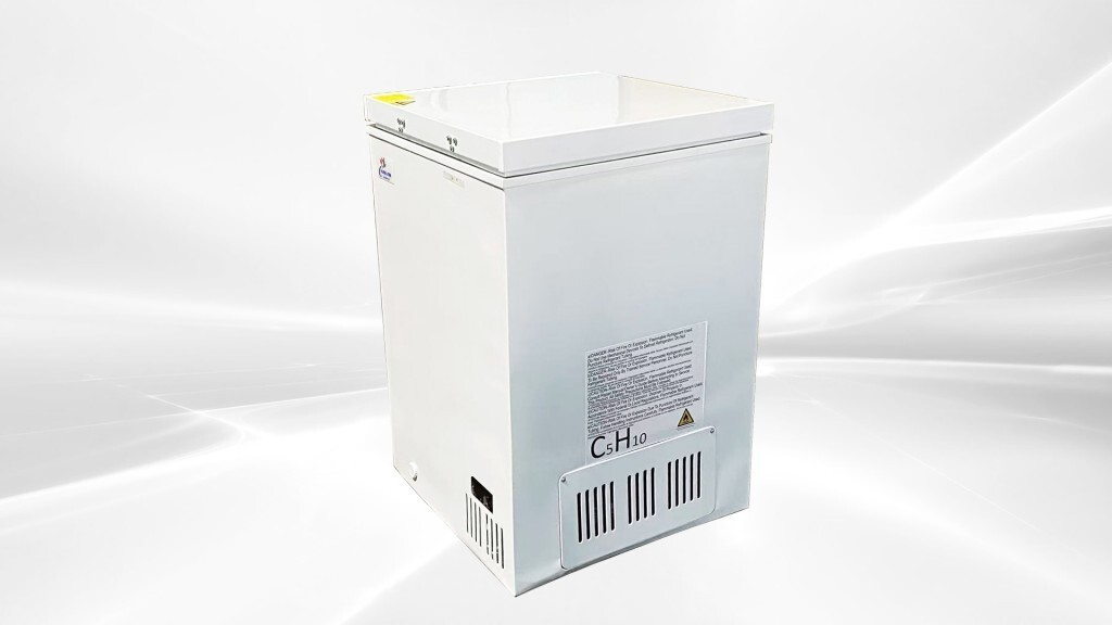 NEW -45°C Sushi Sashimi Seafood Deep Chest Freezer Low Temperature 105L 110V