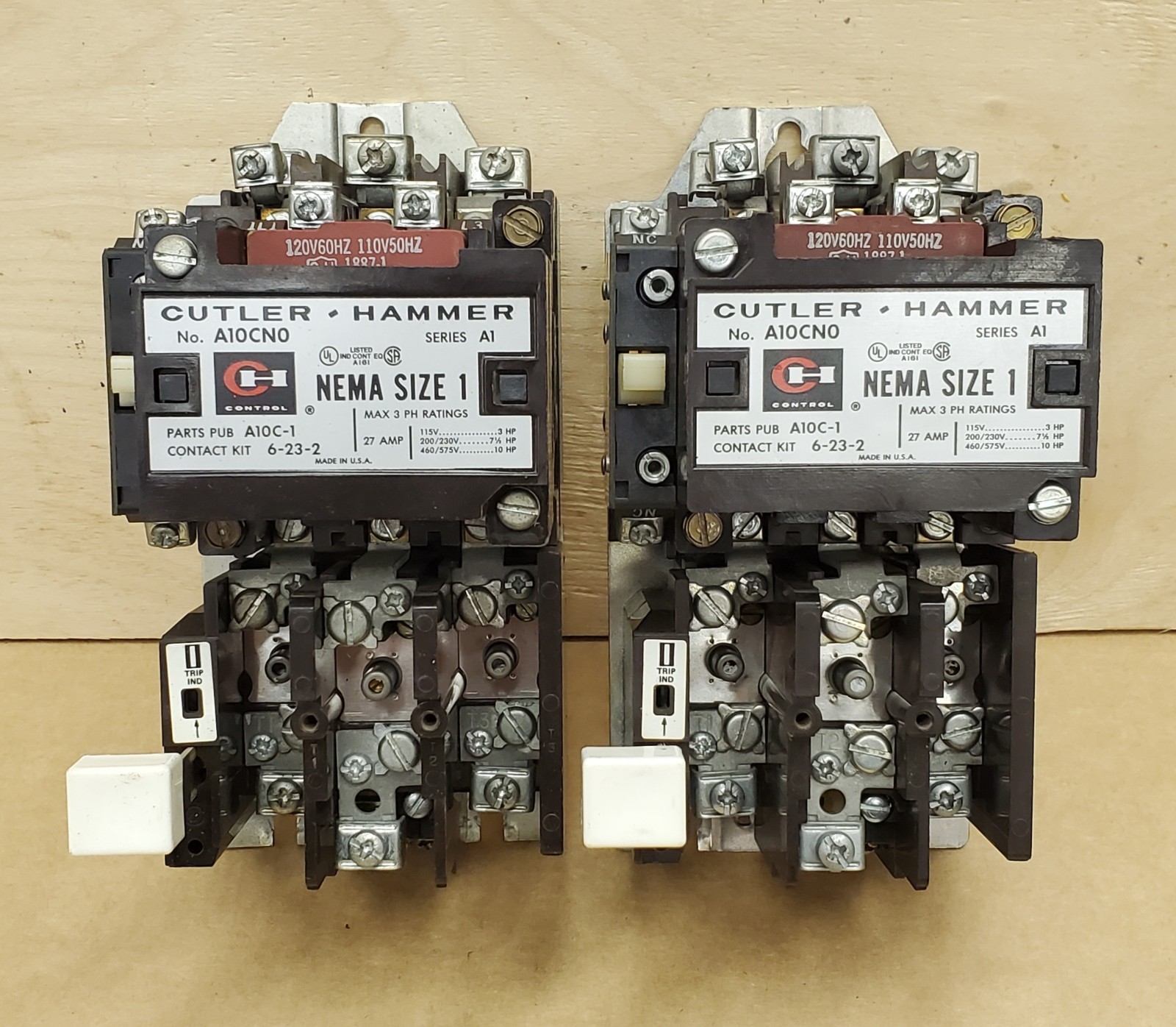 Cutler Hammer A10CN0 Size 1 Motor Starter w/ 120VAC Coil & Overload - NEW