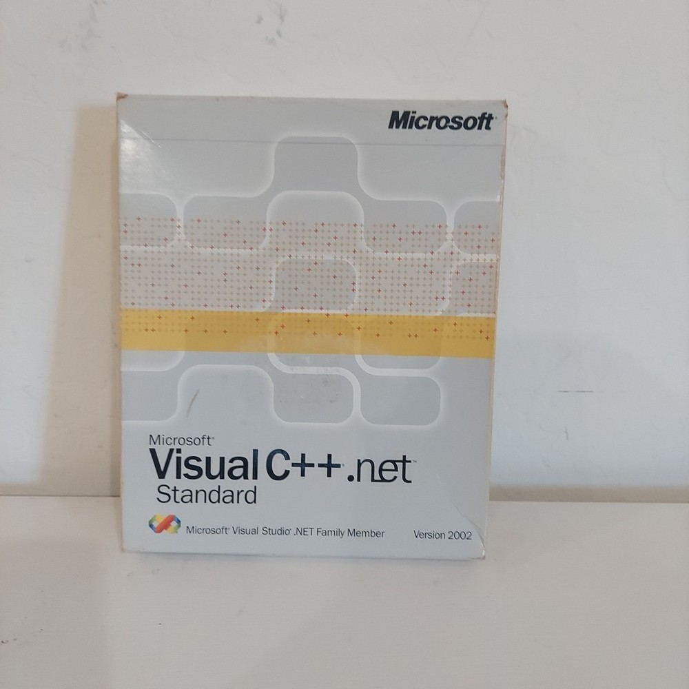 Microsoft Visual C++ .NET Standard Edition 2002 RARE Plus Plus *Tested & VGC*