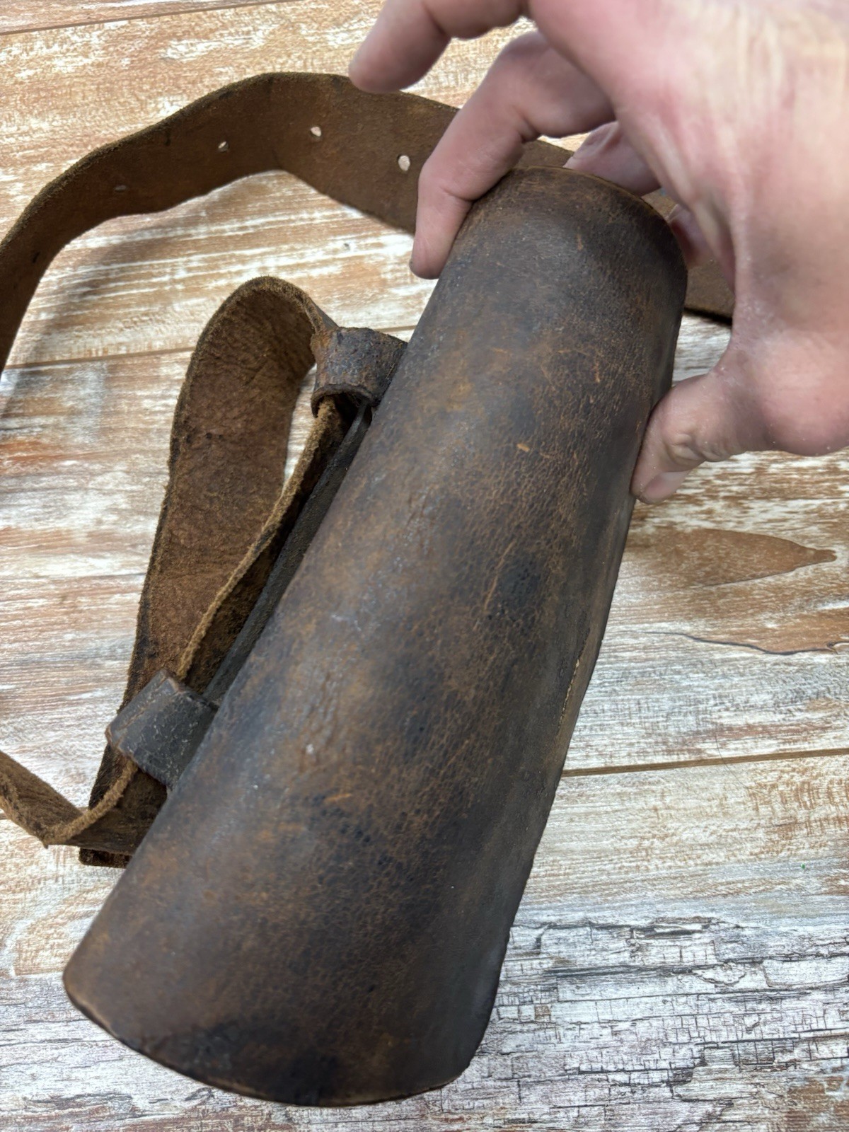 JE CONDICT NEW YORK Civil War Cartridge Box Maker Marked Original