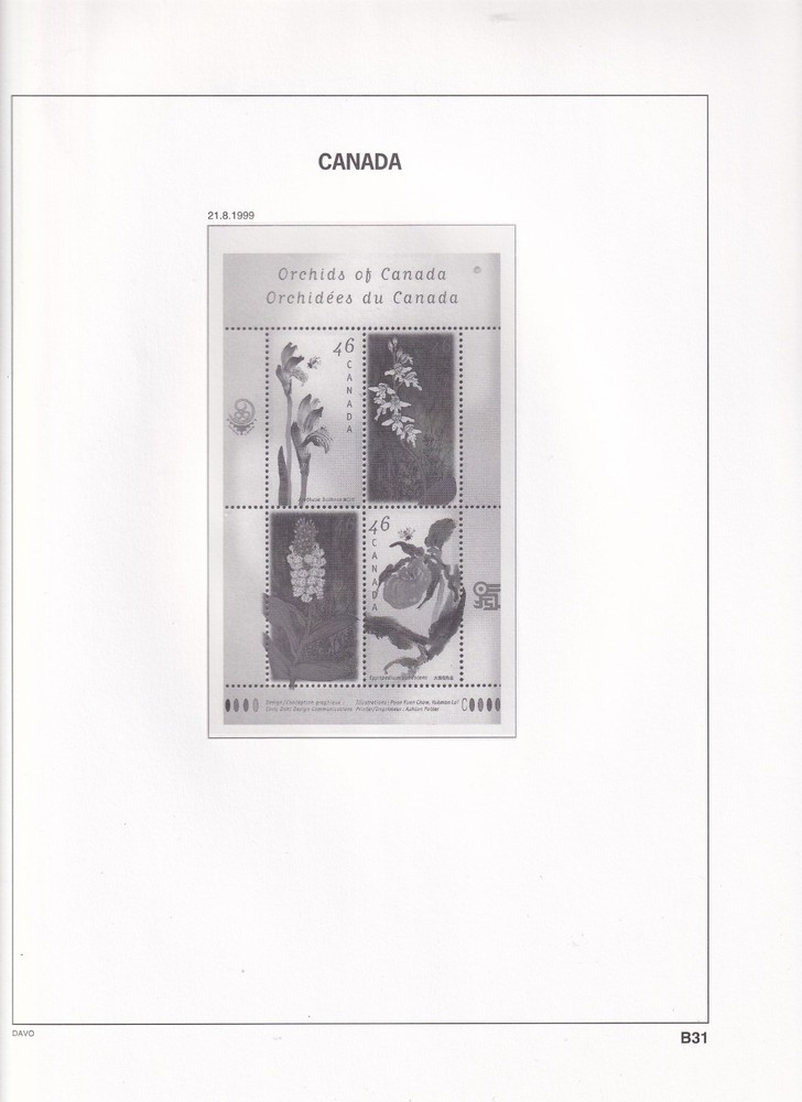 CANADA DAVO II HINGELESS ALBUM & SLIPCASE 1981-1999 111 +7 PAGES (LIST BELOW)