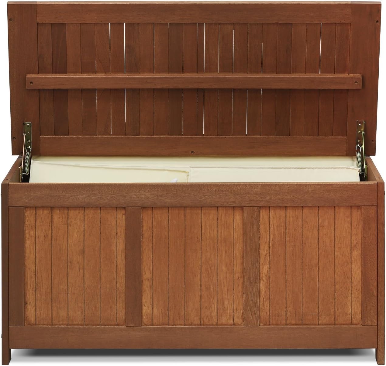 Dalam Outdoor Hardwood Storage Deck Box, Natural