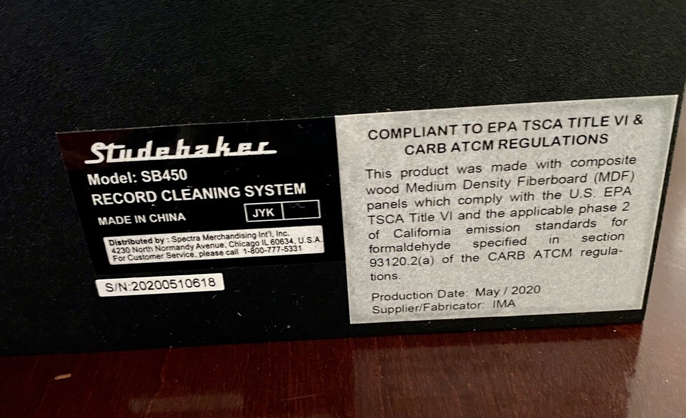 Studebaker Record Cleaning System Original Box For Vinyl Records