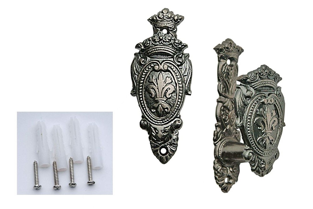 Fleur Shield Sword Hanger Wall Mount – 3” Expandable Display Hooks for Swords...
