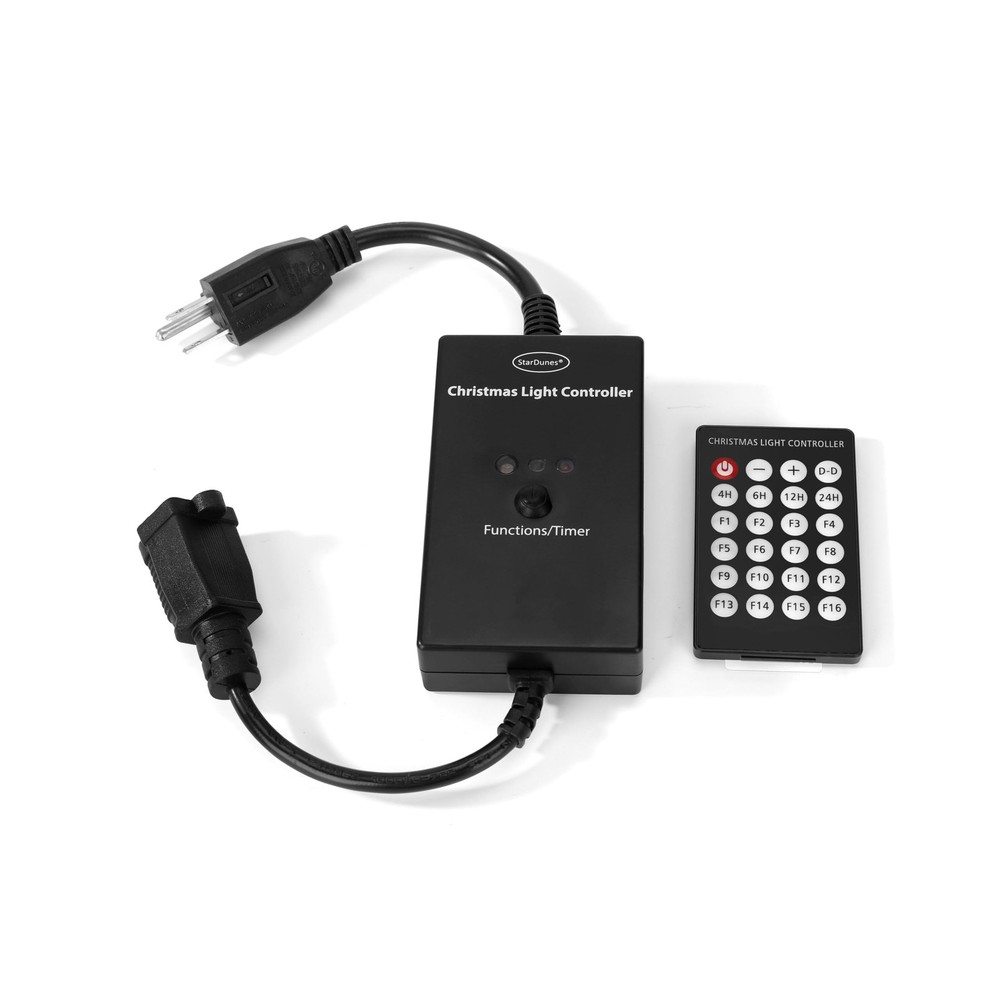 Christmas Light Controller - 16 Dazzling Flash/Fade Functions, 5 Timer Functi...
