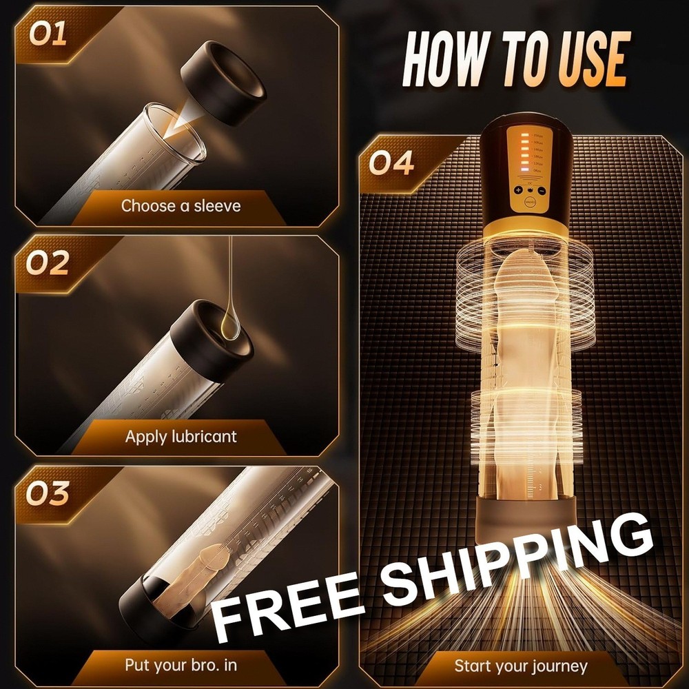 Premium Automatic Penis Pump 5 Training Modes High Quality Men Erection Device