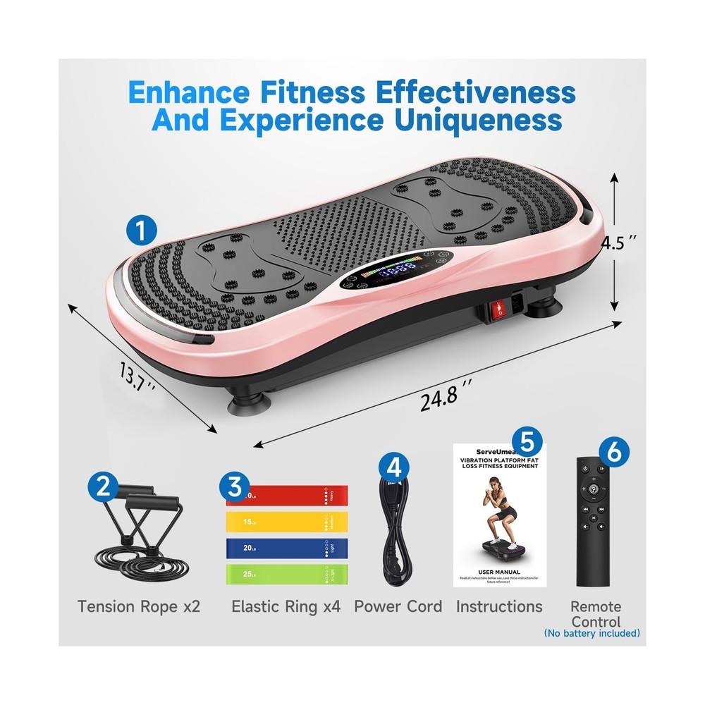Vibration Plate Exercise Machine for Lymphatic Drainage, Vibration Machine fo...