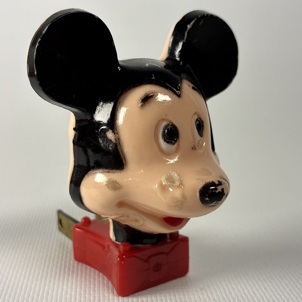 Vintage Mickey Mouse Head Night Light WORKS