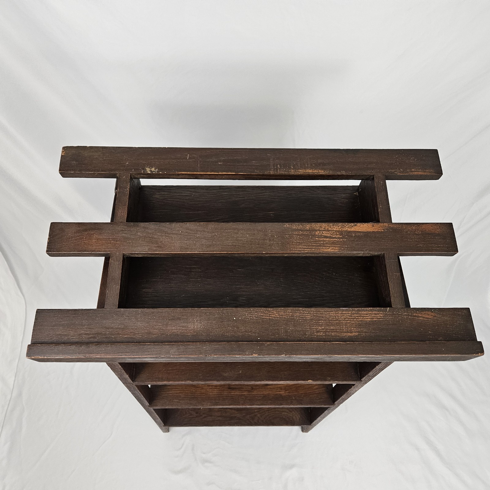 Antique Mission Oak Library Lectern Book Shelf Early 1900's Arts & Crafts