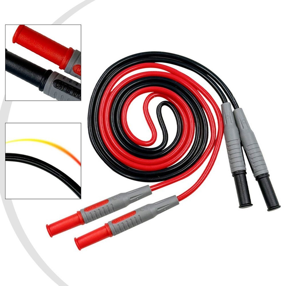 Flexible Power Test Line with Soft Silicone Cable and Double Connectors