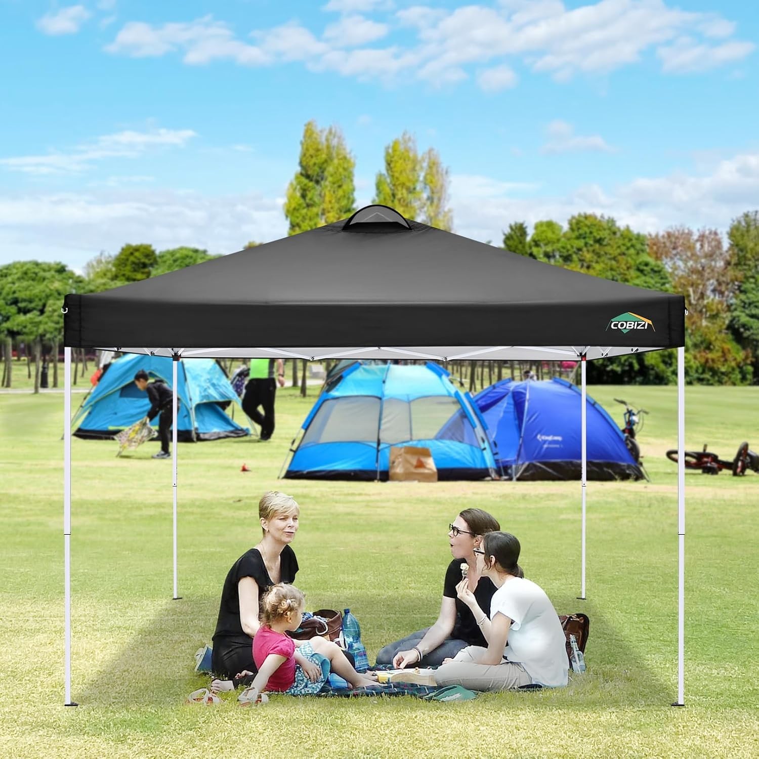 10x10 Pop Up Canopy Tent with 4 Removable Sidewalls，One Push Setup Waterproof#