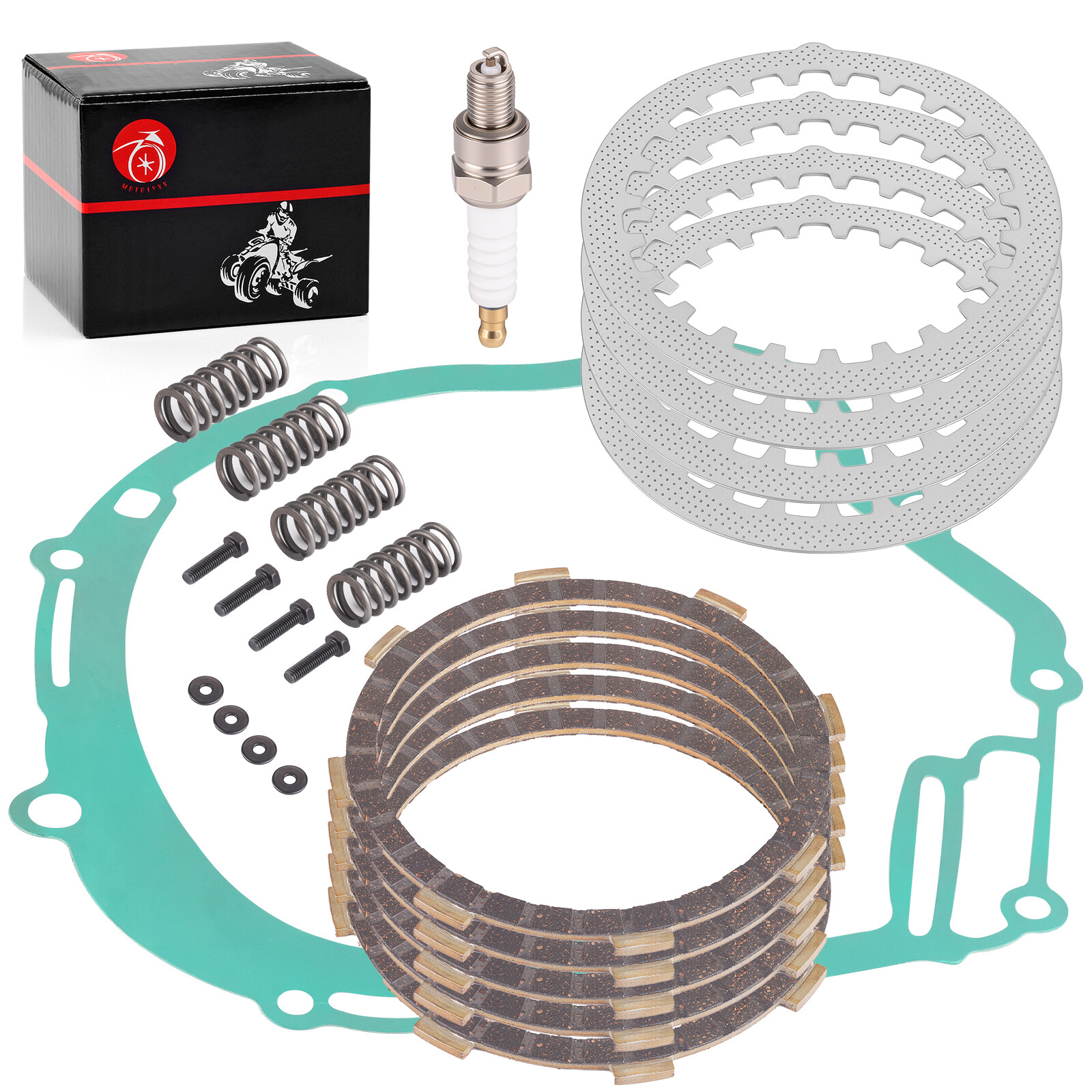 Heavy Duty Clutch Kit w/Gasket Spring for Yamaha TTR125 TTR125E TTR125L TTR125LE