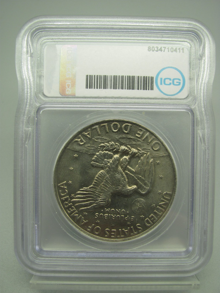1972 Type 3 Reverse Eisenhower 'Ike' Dollar ICG MS 64
