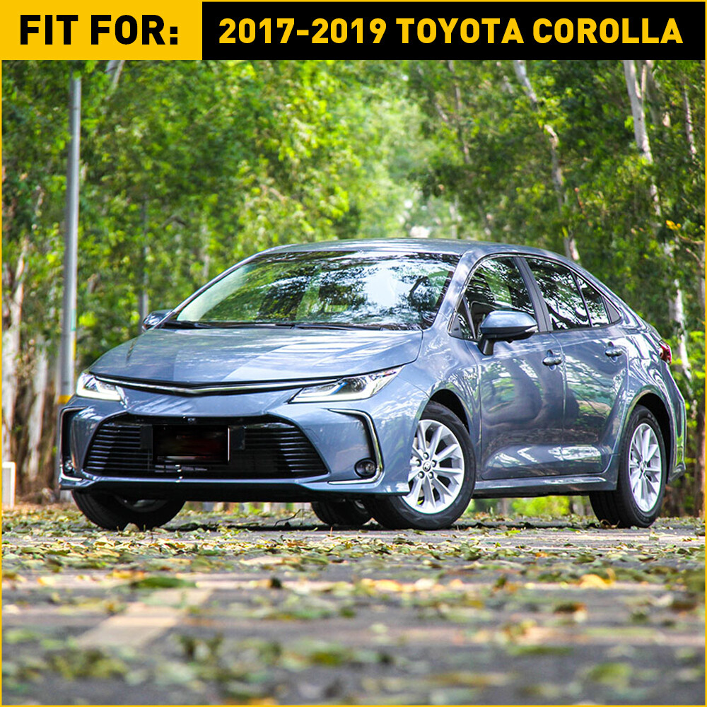 Front Bumper Retainer Bracket Set For 2017 2018 2019 Toyota Corolla Support Pair