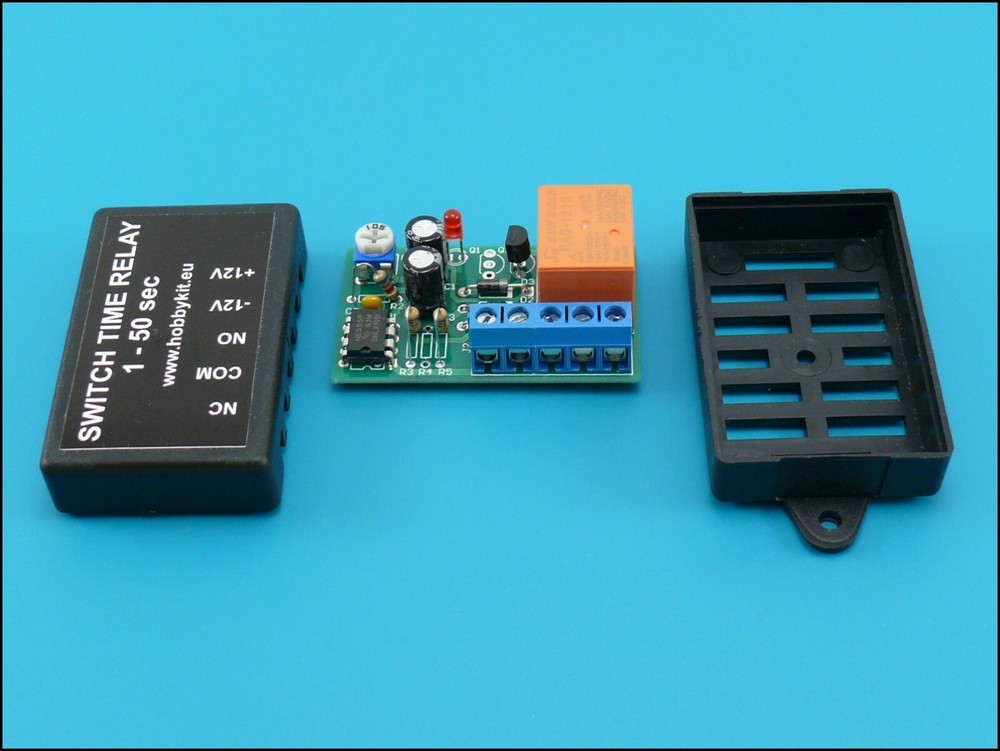 12V Time Delay Off Timer Relay Adjustable 1-50 Seconds Time Switch Module HK1582